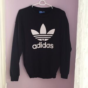 Black Adidas Trefoil Sweatshirt!!